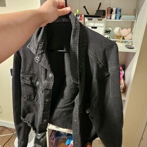 Black jean jacket